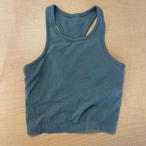 lululemon Tidewater Teal Ebb to Street Racerback Crop